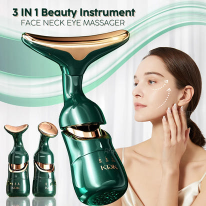 3 in 1 Facial Lifting Device Neck Eye Massage Face Slimmer EMS Beauty Skin Tightening anti Aging Facial Massager Beauty Device